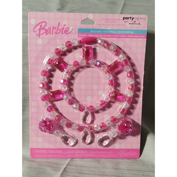 Hallmark Other - Vntg. 90's/Y2K Barbie Party Favor/Necklace/Bracelet/Ear/NOS/Deadstock/Hallmark